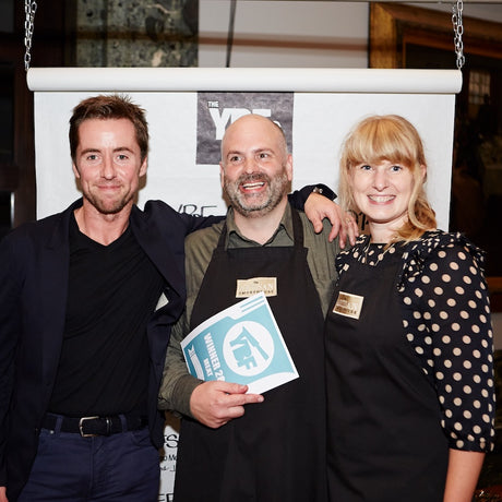 Tim & Gill receiving their award at Young British Foodies