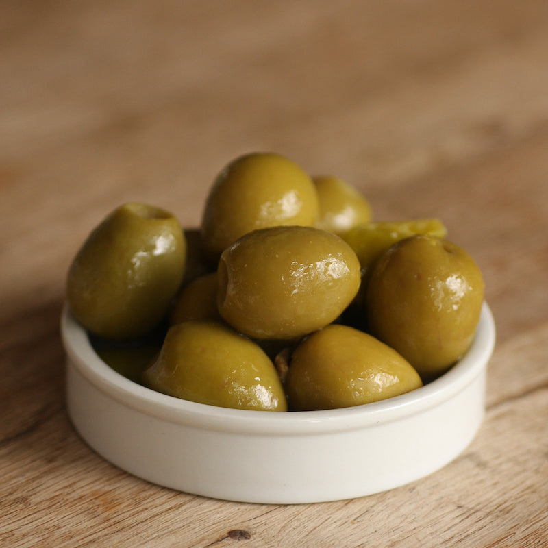 A bowl of Artisan Smokehouse maple smoked olives