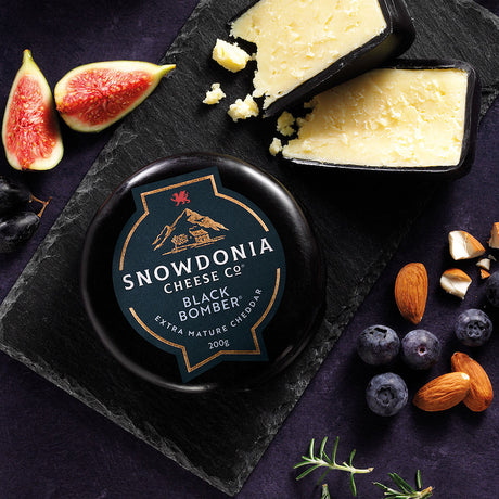 Snowdonia Black Bomber on cheese board