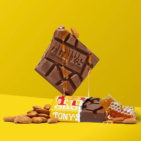 Tony's Chocolonely Fairtrade Milk Chocolate, Almond Honey Nougat by The Artisan Smokehouse