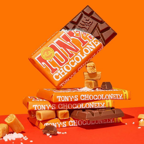 Tony's Chocolonely Fairtrade Milk Chocolate, Caramel Sea Salt by The Artisan Smokehouse